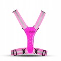 Szelki odblaskowe LED GATO Safer Sport USB różowe.jpg